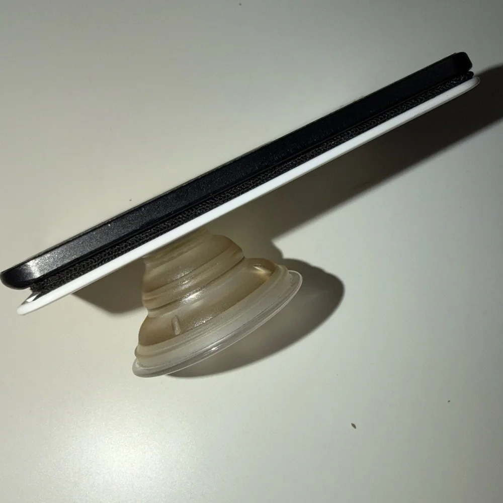 White and Black Phone Grip